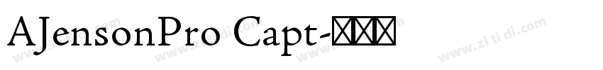 AJensonPro Capt字体转换